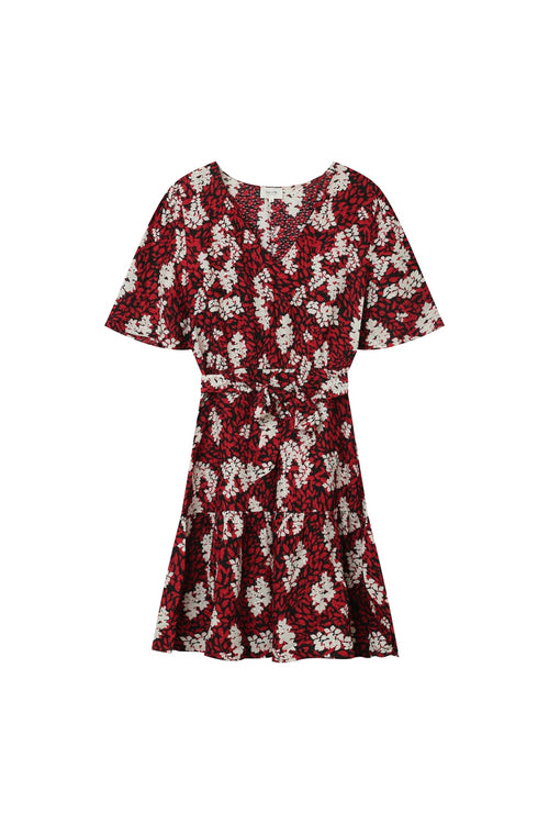 Robe Courte Giulia Burgundy