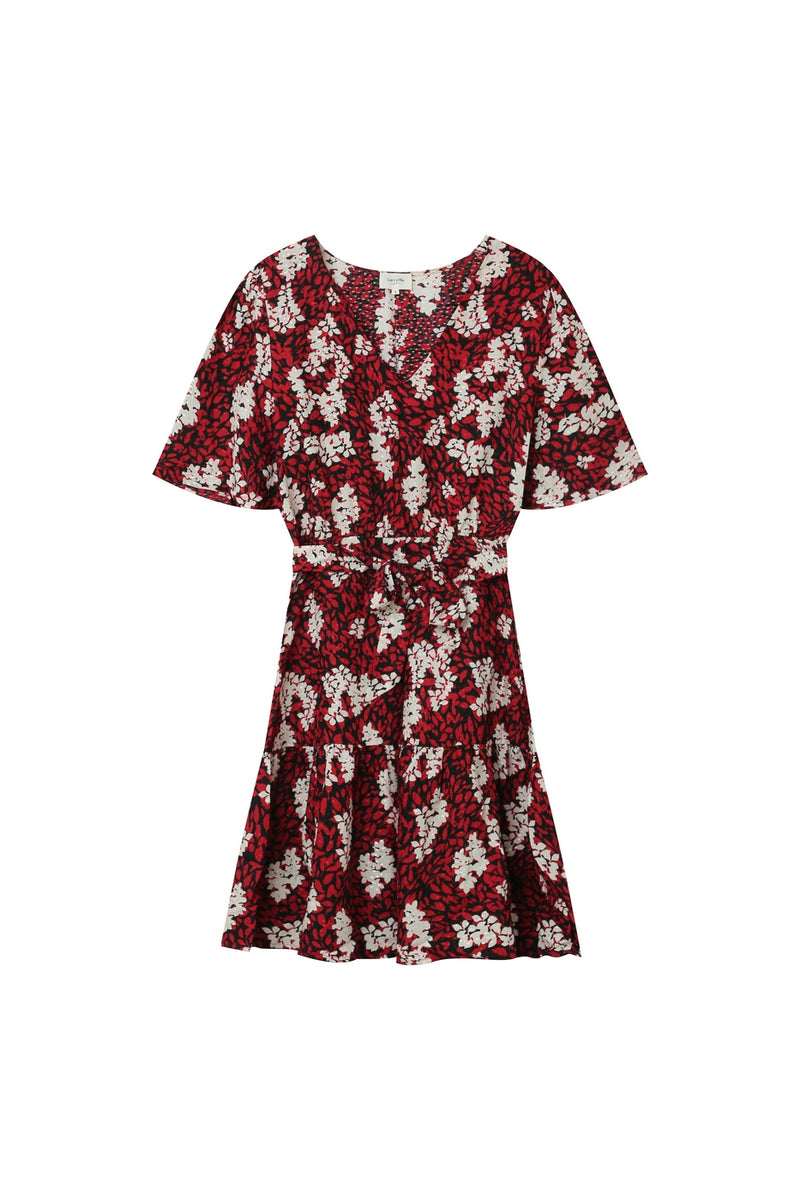 Robe Courte Giulia Burgundy