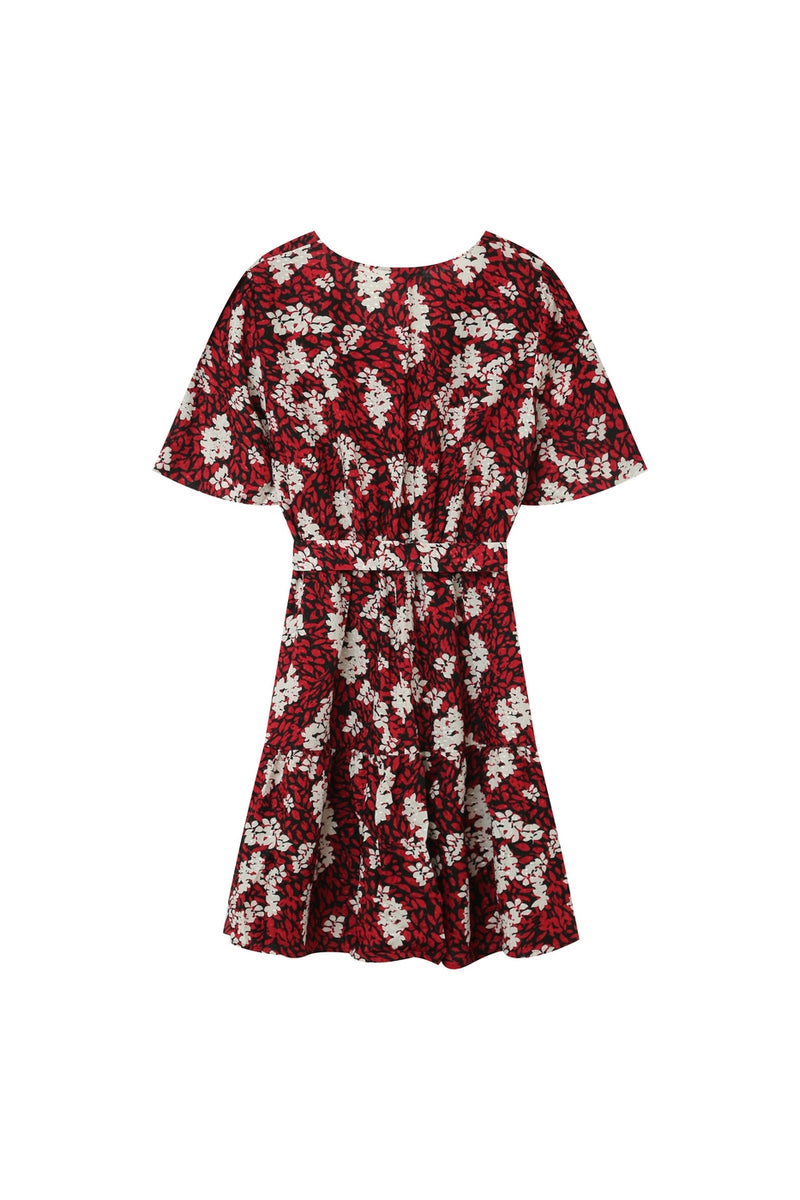 Robe Courte Giulia Burgundy