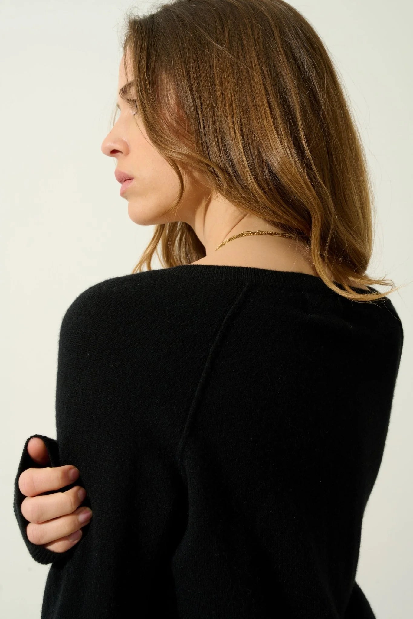 Jersey de cuello en V - Giusalet - Negro
