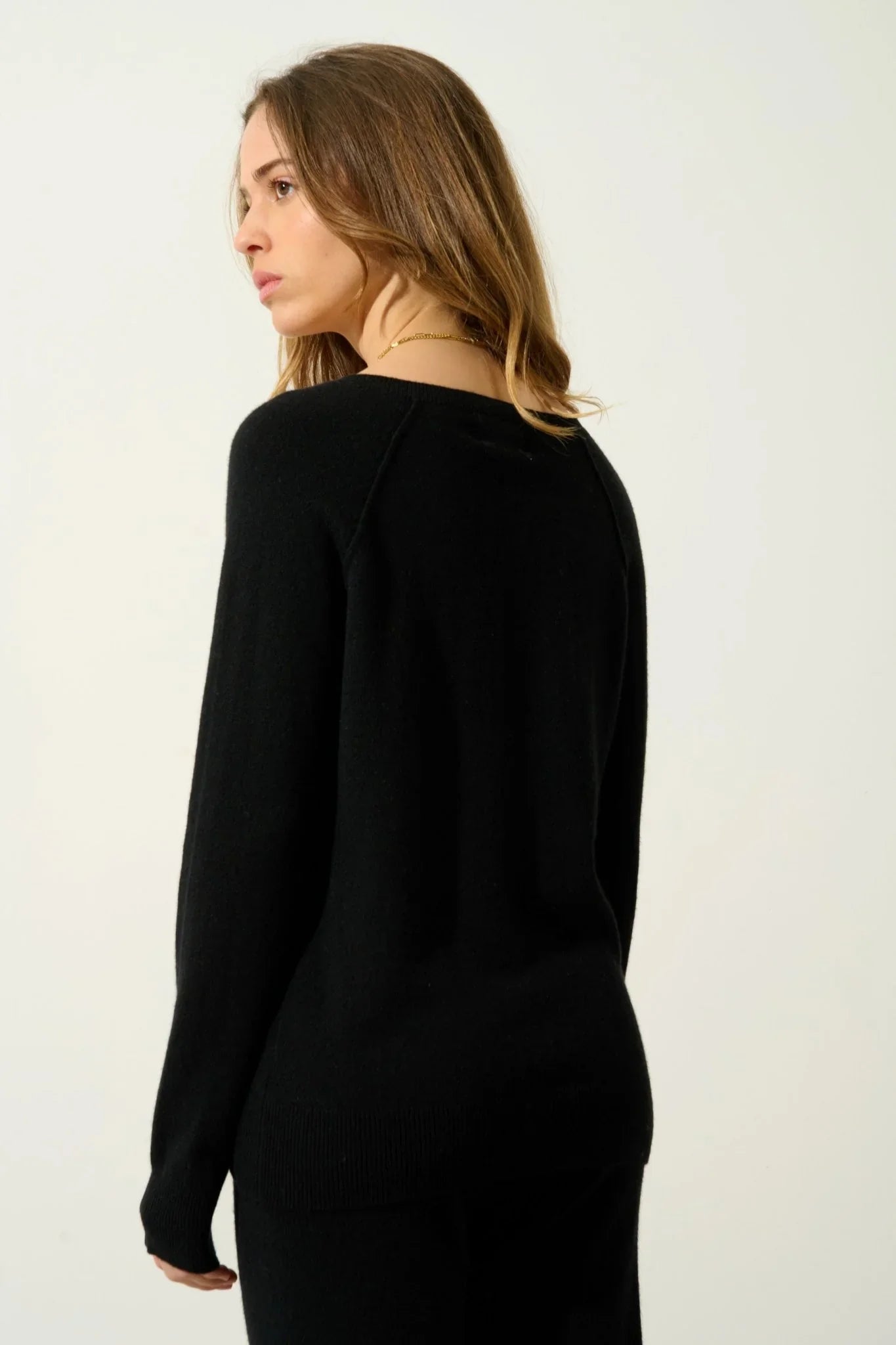 Jersey de cuello en V - Giusalet - Negro