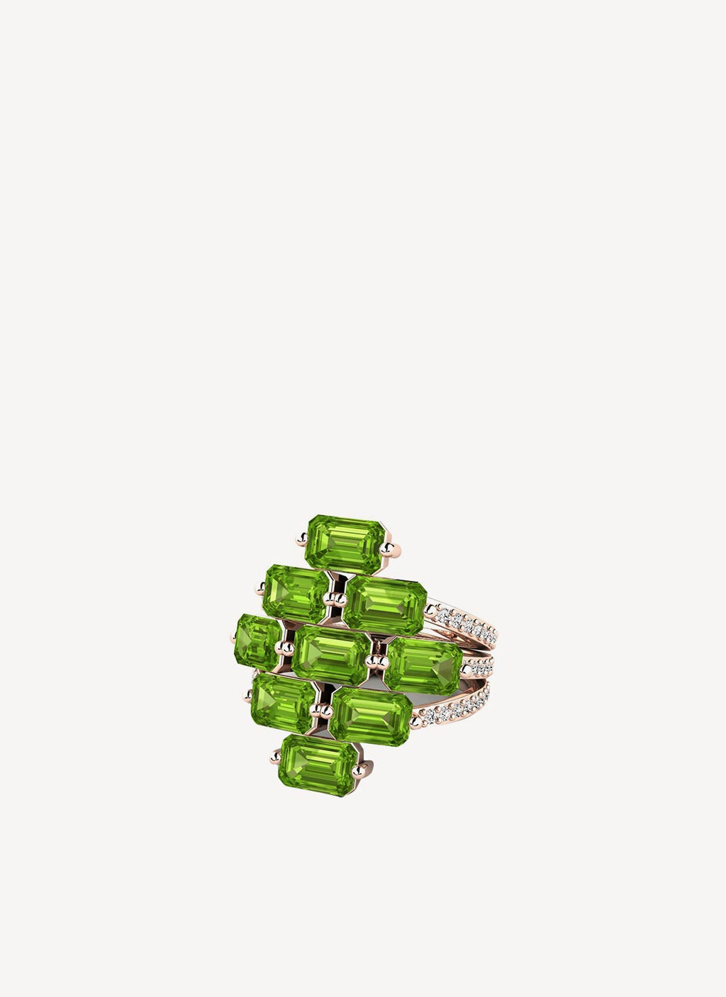 Givenchy - Chito Ring - Green/Silvery - Mujer