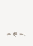 Givenchy - Twisted Ring Set - Silvery - Femme