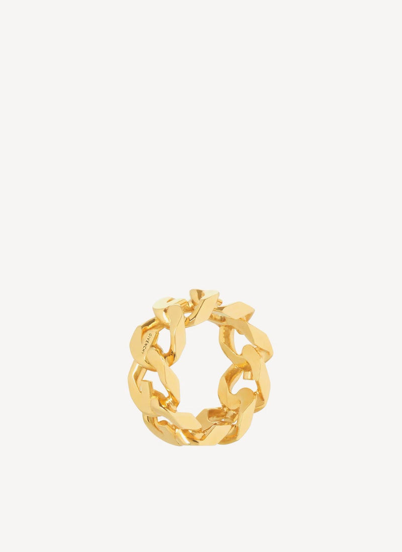 Givenchy - G Chain Signet Ring - Golden Yellow - Femme
