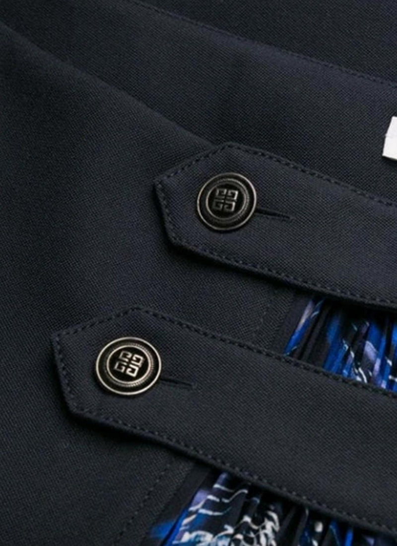 Givenchy - Short Skirt - Black/Blue - Femme