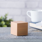 Reveil Wooden Cube Click - Hetre / LED Verte