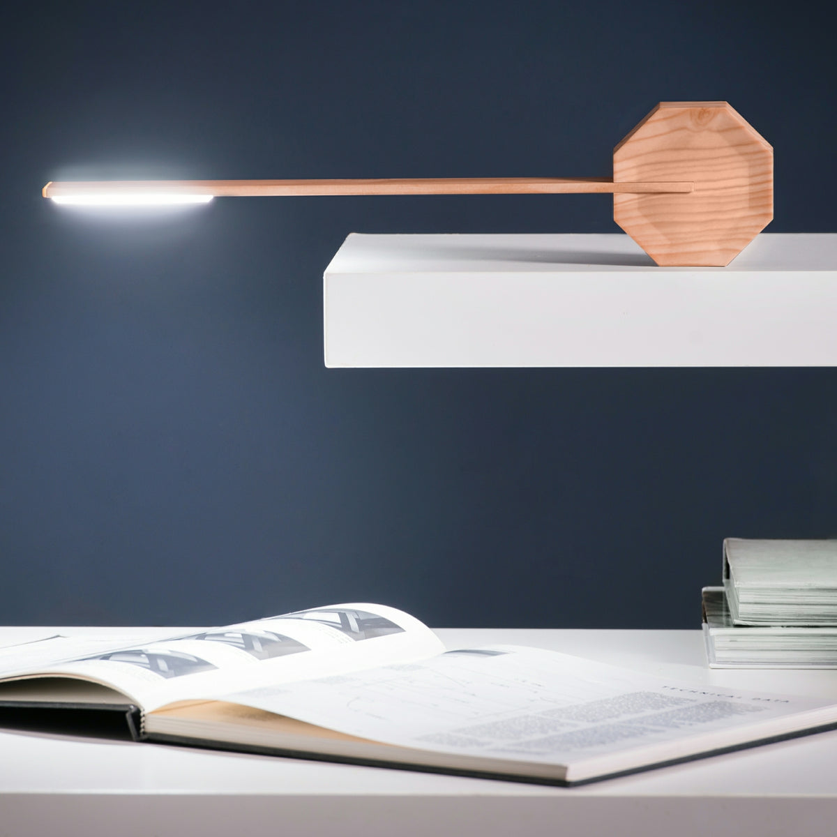 Lampe de Bureau Octogon One - Erable