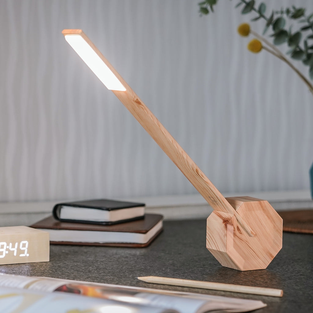 Lampe de Bureau Octogon One - Erable
