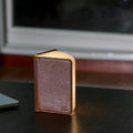Gingko Design - Lampe Smart Book LED - Cuir Marron - 2 Tailles