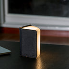 Lampe Smart Book LED - Cuir Noir - 2 Tailles