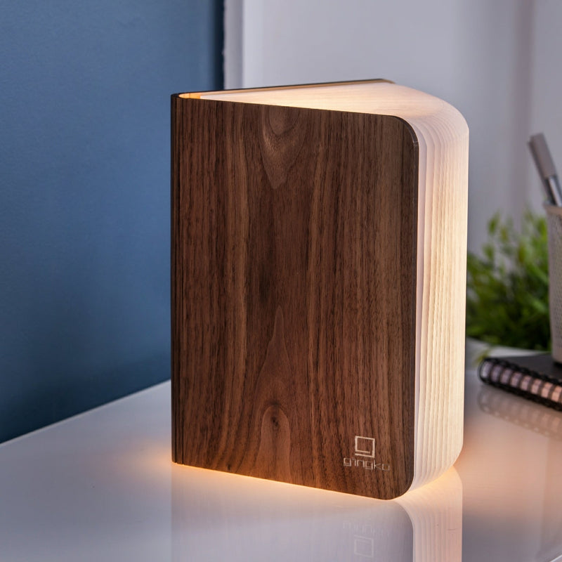 Lampe Smart Book LED - Noyer - 2 Tailles
