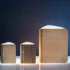 Lampe Smart Book LED - Noyer - 2 Tailles