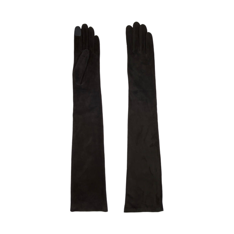 Gants Glamour Cuir Doublés Soie - Noir Tactile - Femme