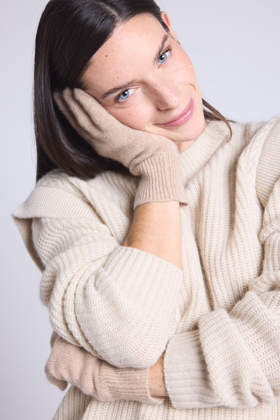 Guantes unisex Gloves - Beige crema - Unisex