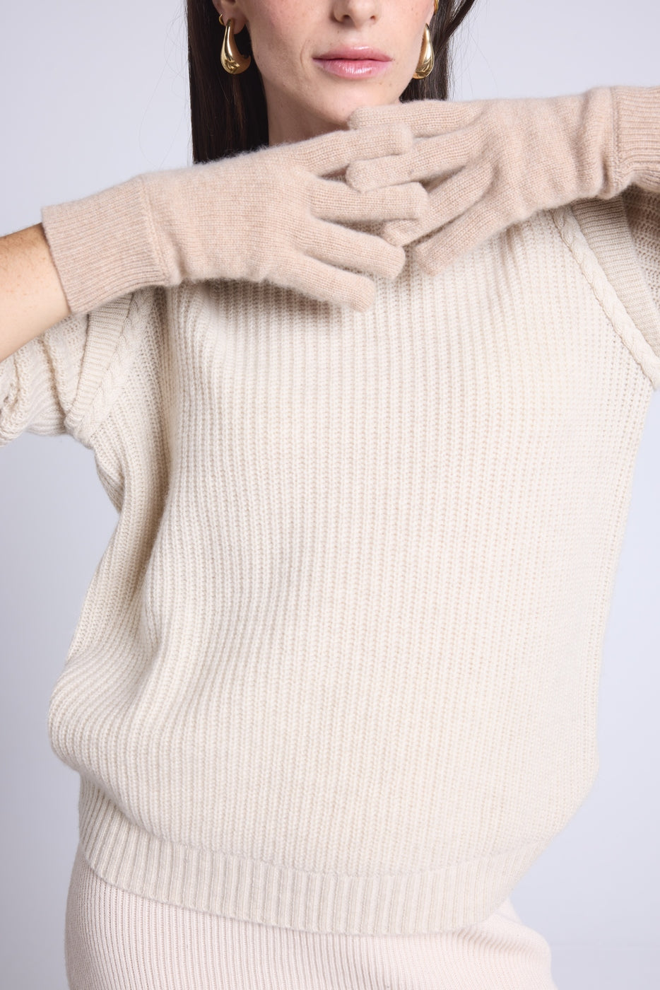 Guantes unisex Gloves - Beige crema - Unisex