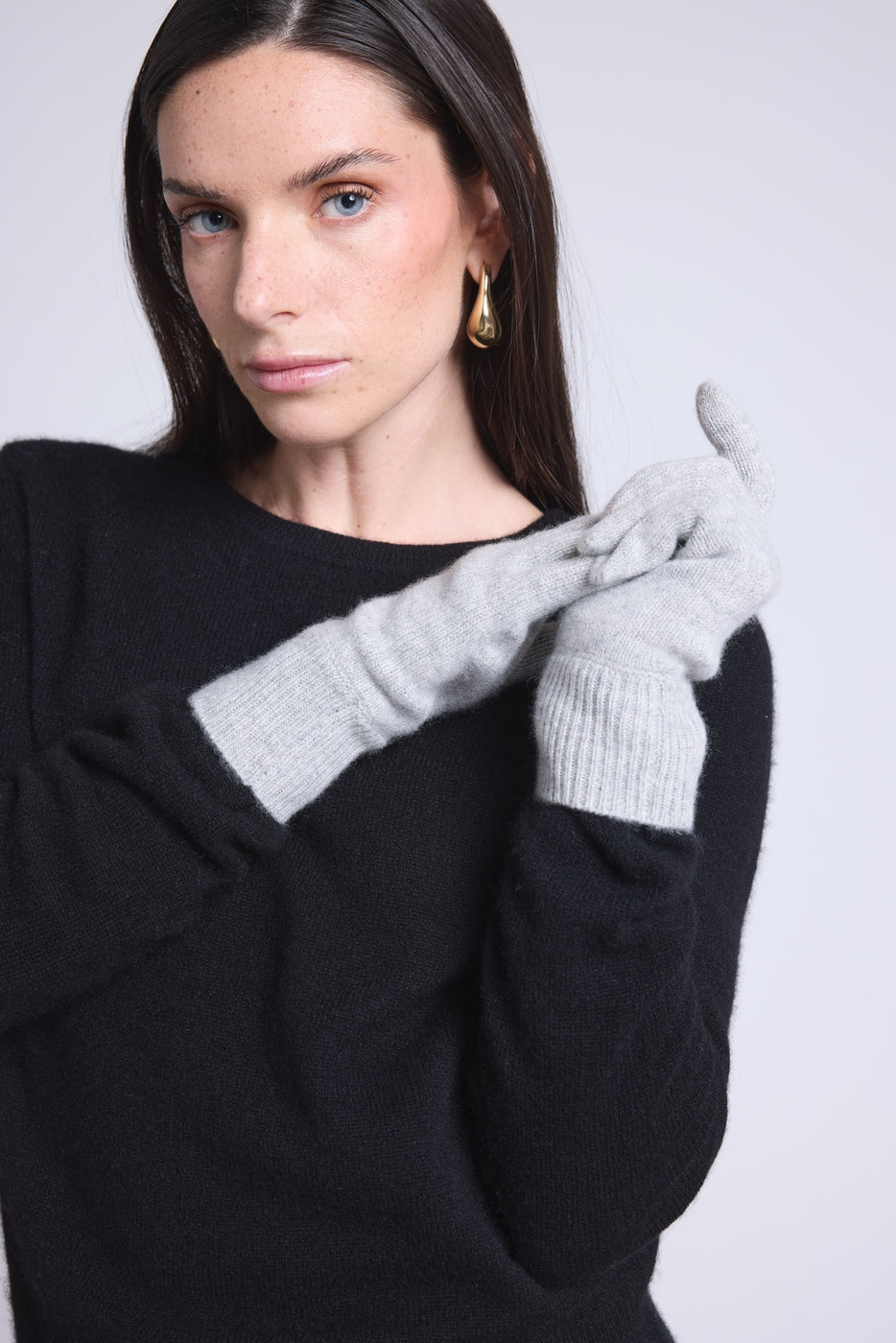 Gants Unisexe Gloves - Gris Clair - Mixte