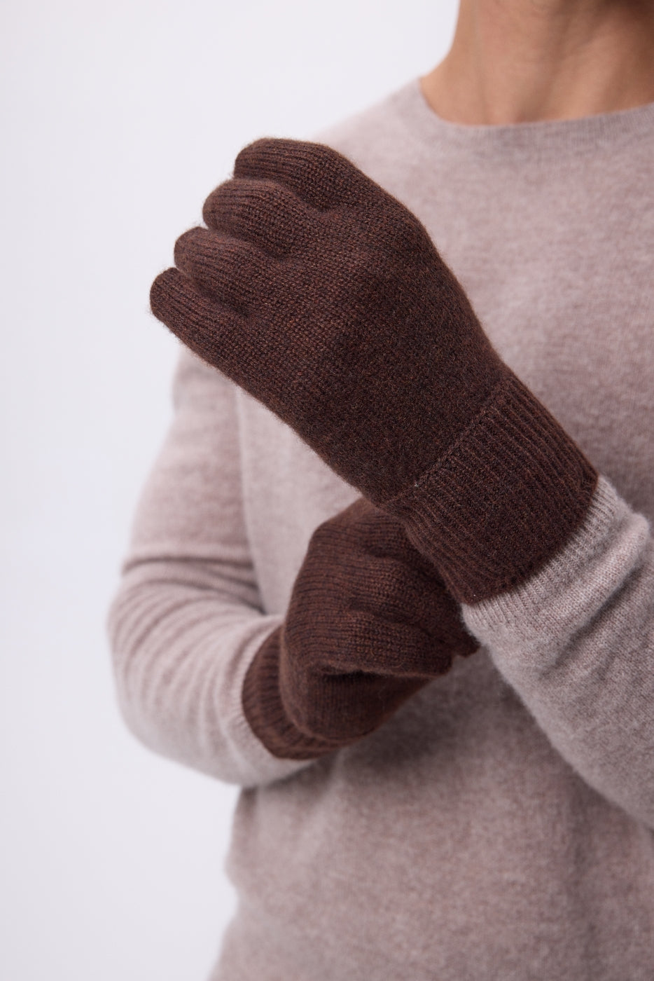 Gants Gloves - Marron Chocolat - Mixte - 100% Cachemire
