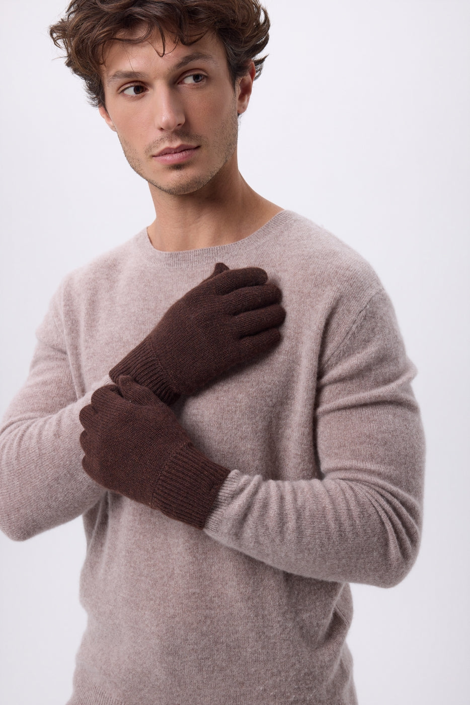 Gants Gloves - Marron Chocolat - Mixte - 100% Cachemire
