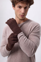 Gants Gloves - Marron Chocolat - Mixte - 100% Cachemire