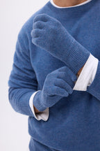 Gants Gloves - Bleu Jean - Mixte - 100% Cachemire