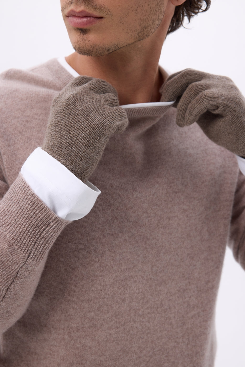 Gants Gloves - Noisette - Mixte - 100% Cachemire
