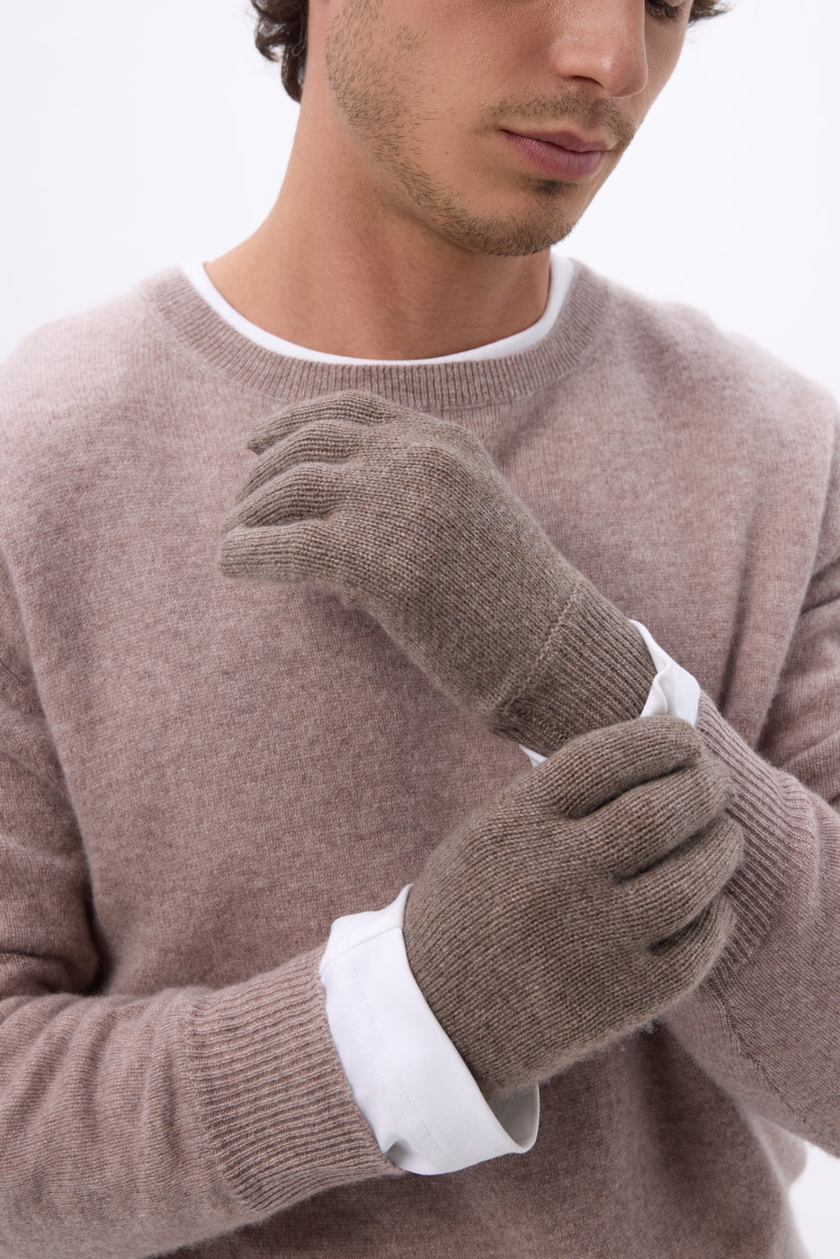 Gants Gloves - Noisette - Mixte - 100% Cachemire