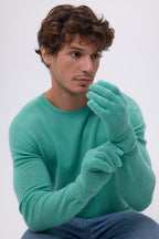 Gants Gloves - Vert Pastel - Mixte - 100% Cachemire