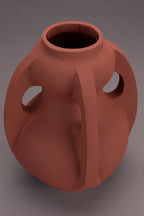 Thiago M - Vase - Aluminum - Terracotta Red