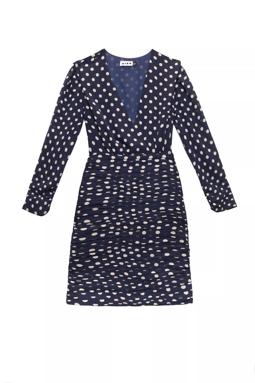 Golden Scatter Dress Spot Navy