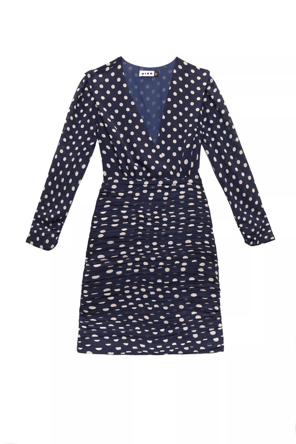 Golden Scatter Dress Spot Navy