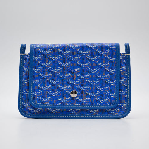 Goyard Plumet Pocket Wallet Goyardine Bleu Roi