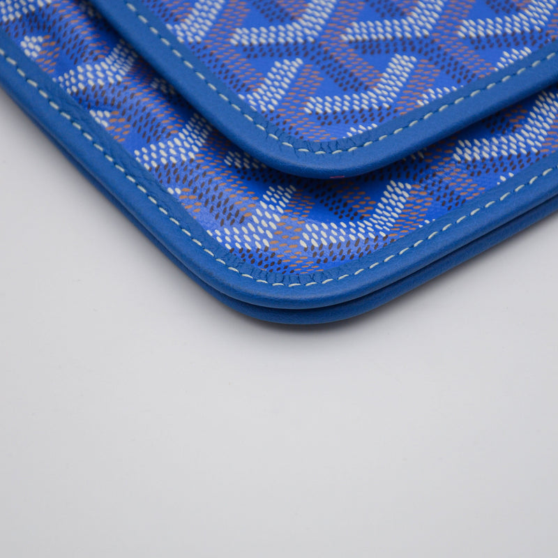 Cartera Goyard Plumet Pocket Goyardine Azul Real
