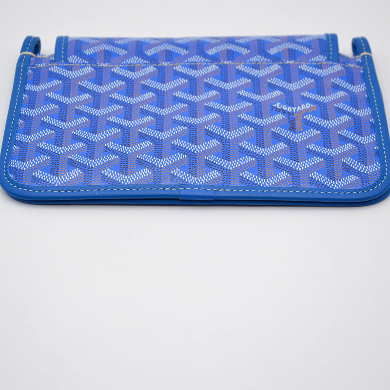 Cartera Goyard Plumet Pocket Goyardine Azul Real