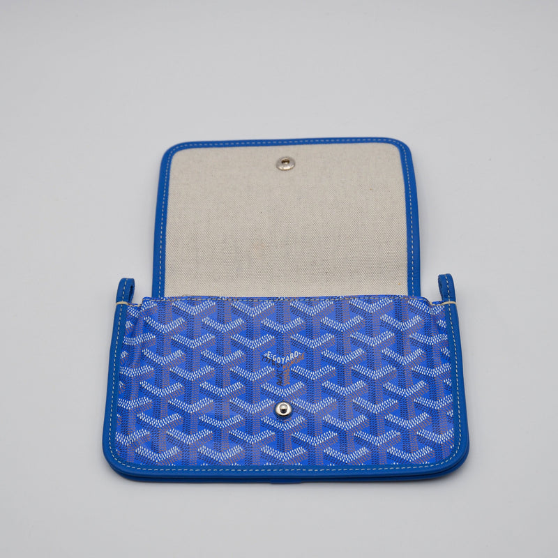 Cartera Goyard Plumet Pocket Goyardine Azul Real