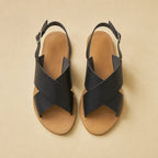 Acoyte Sandals - Black Croco