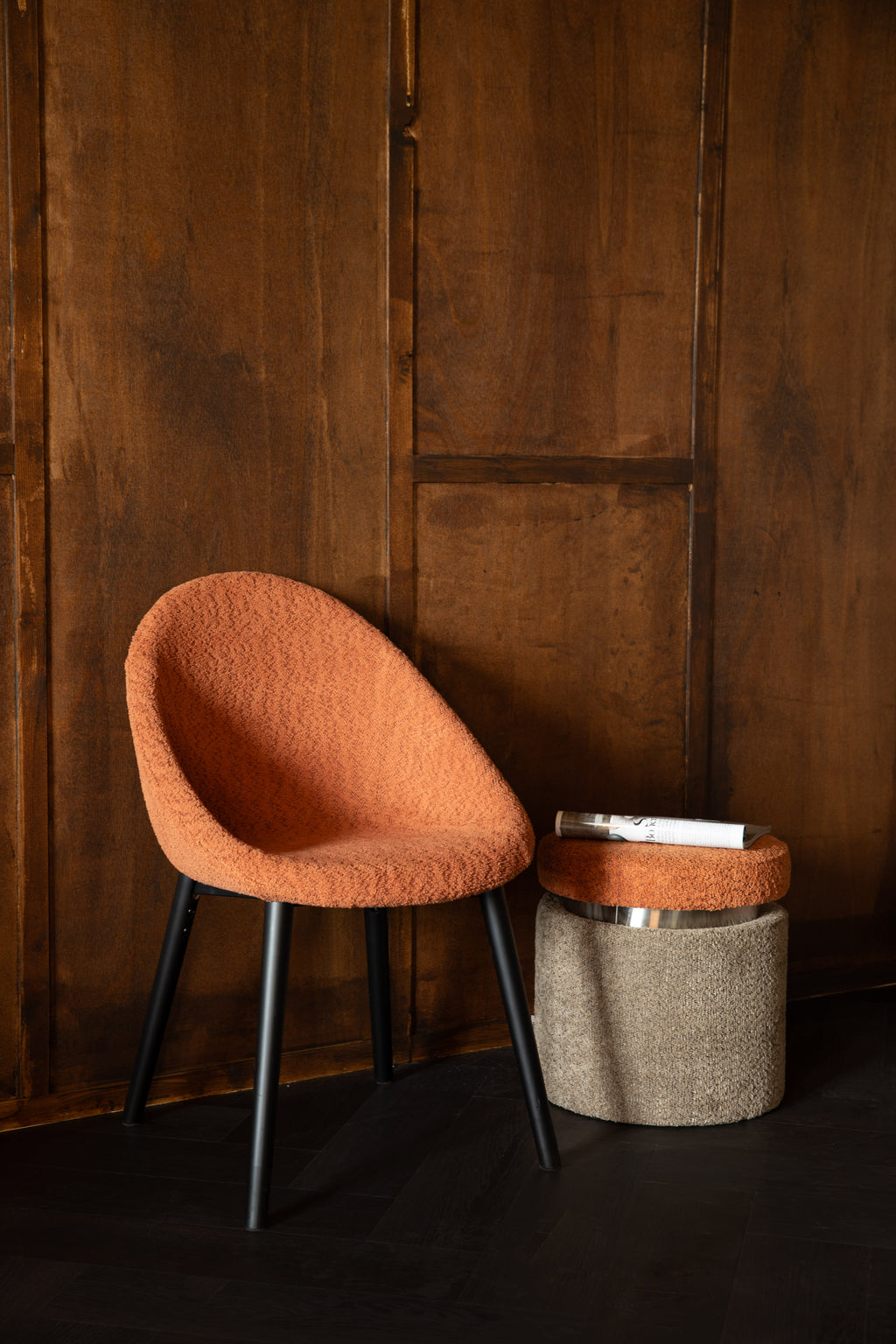 Fenna - Chair - Polyester - Terracotta Red