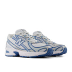 New Balance 740 White & Navy (Gs) - Bleu