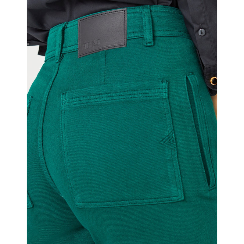 Reiko - Pantalon Straight Grace Color - Antic Green - Femme