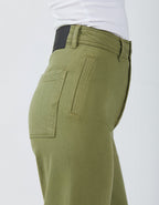 Pantalón Straight Grace Color - Kaki - Mujer