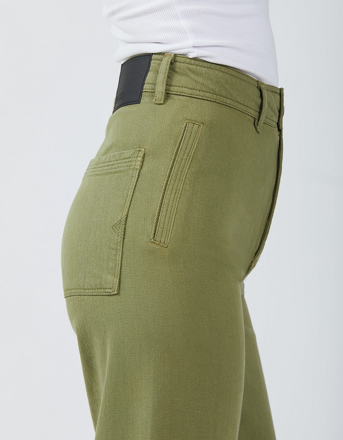 Pantalón Straight Grace Color - Kaki - Mujer