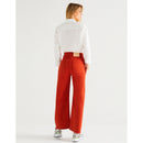 Reiko - Straight Grace Color Pants - Red Clay - Woman