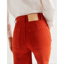 Reiko - Straight Grace Color Pants - Red Clay - Woman