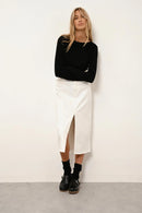 Pull Col Bateau - Grace - Noir