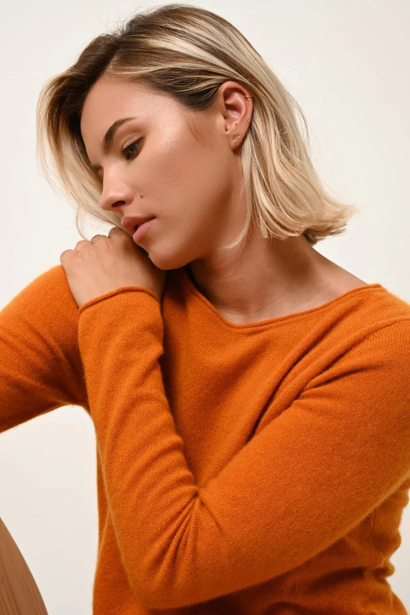 Pull Col Bateau - Grace - Ocre