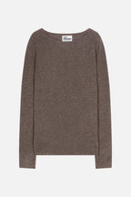 Jersey Cuello Barco - Grace - Gris Topo Jaspeado