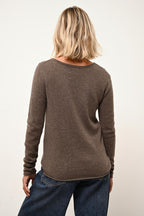 Jersey Cuello Barco - Grace - Gris Topo Jaspeado