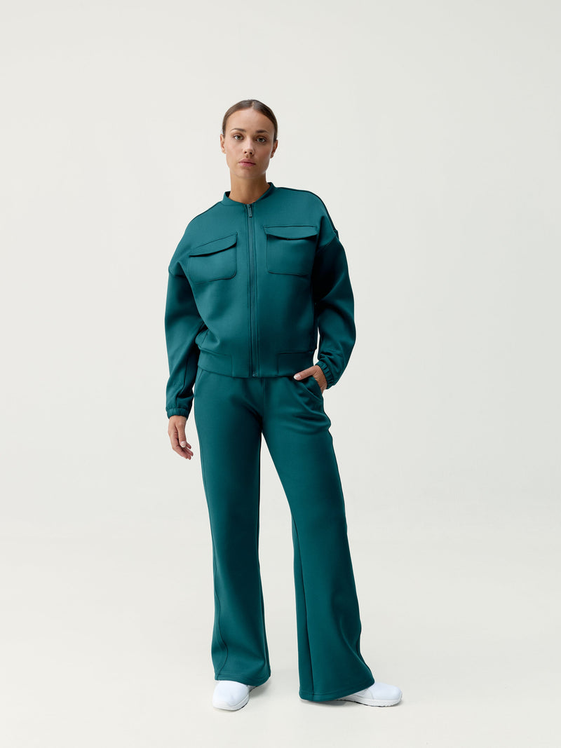 Chaqueta Graft verde oscuro - Mujer