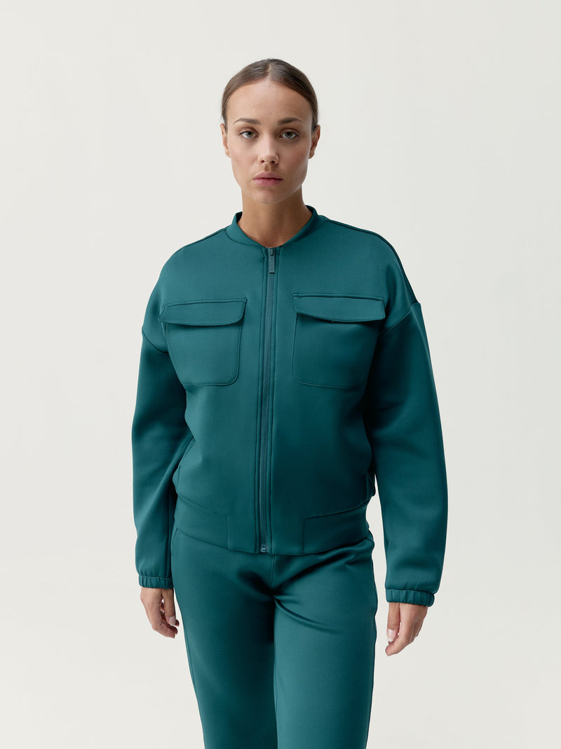 Chaqueta Graft verde oscuro - Mujer