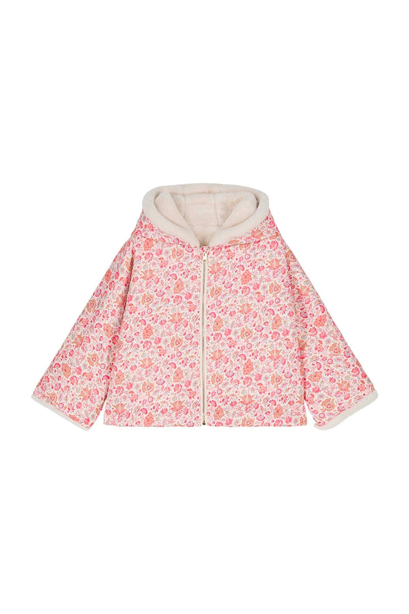 Manteau Réversible Felvet - Champs De Fleurs Crème - Enfant