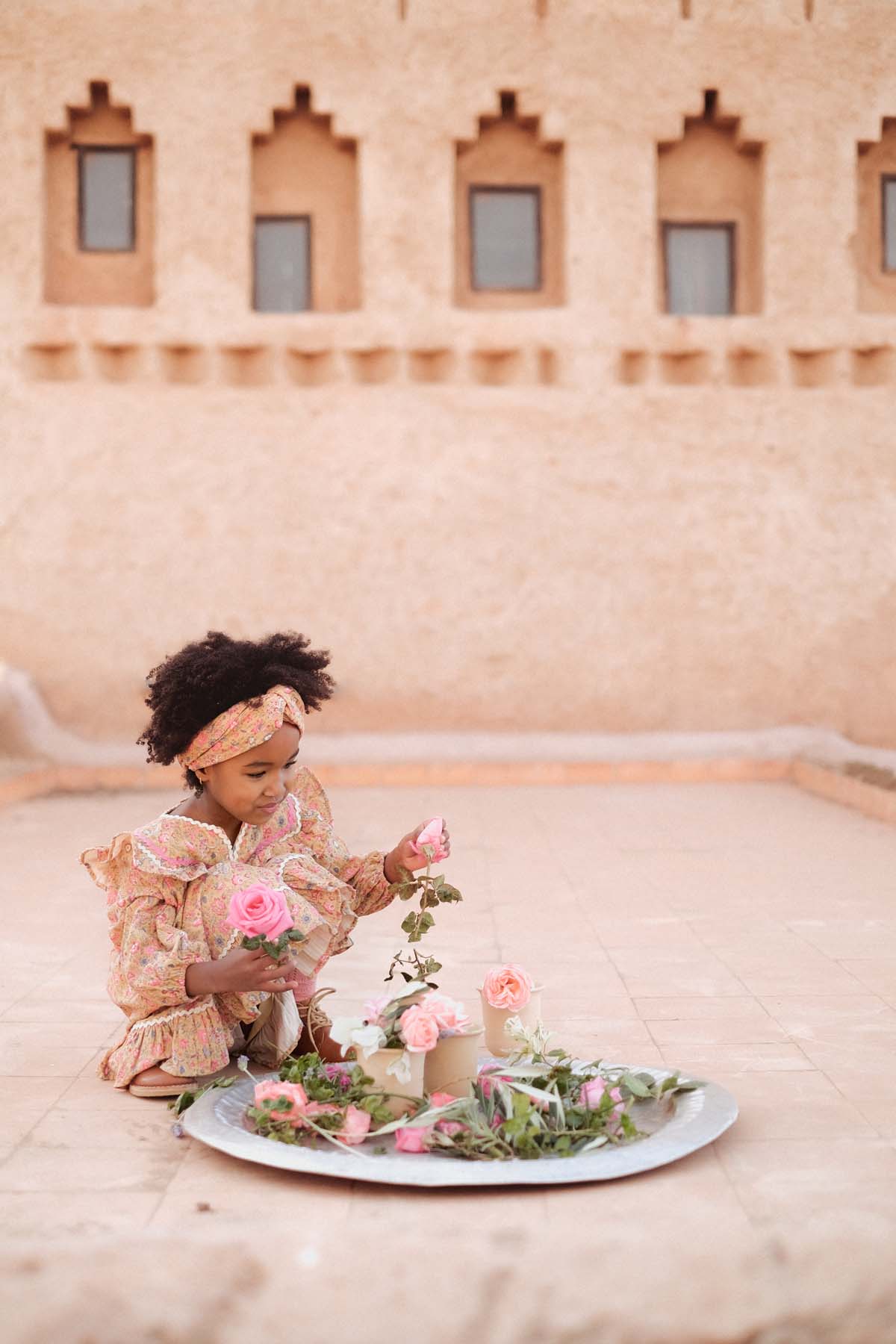 Jilana Dress - Saffron Flower Field - Child